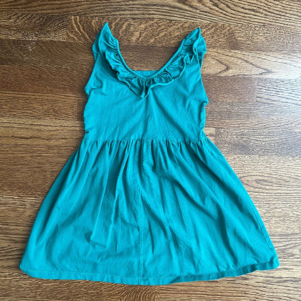 Teal Tank Ruffle Eden Dress for Girls Size XS